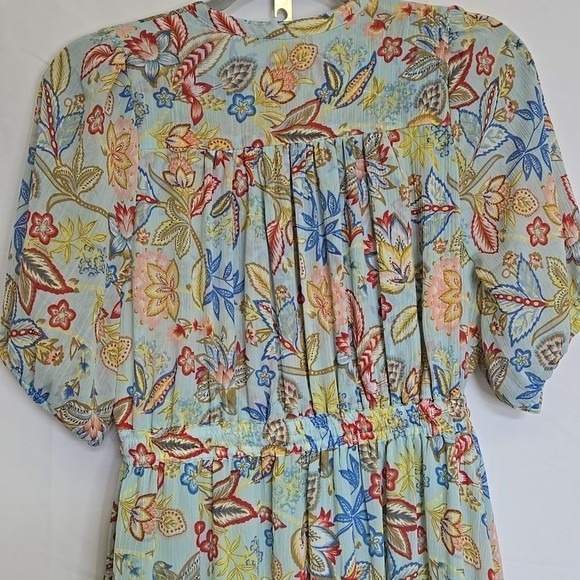 Elan Tiered Floral Dress, Multicolor, Womens Size Small - Picture 8 of 9